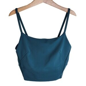 Lululemon Wunder Train Strappy Tank Top Storm Teal Size 0 Gym Yoga Activewear